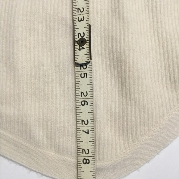 RACHEL ZOE MED 100% cashmere IVORY V NECK HI/LOW SWEATER NWT - Picture 8 of 8